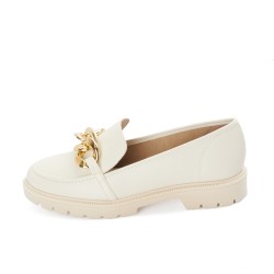 Price Shoes Mocasines Moda mujer 0224283-105BLANCO