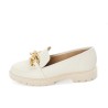 Price Shoes Mocasines Moda mujer 0224283-105BLANCO