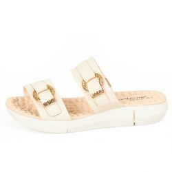 Price Shoes Sandalia Confort para Mujer 0227142-142CREMA