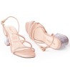 Priceshoes Sandalia Tacon Cristal 952A-15OROROSA