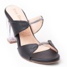 Priceshoes Sandalia Tacon Cristal 952L-19NEGRO