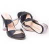 Priceshoes Sandalia Tacon Cristal 952L-19NEGRO