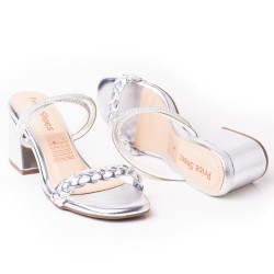 Price Shoes Tacones Moda Mujer 952L-18PLATA