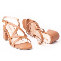 Price Shoes Tacon Bajo Para Mujeres 952L-07MIEL