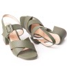 Price Shoes Tacones Moda para Mujer 952L-44OLIVA