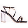 Priceshoes Sandalia Tacon Cristal 952TE-06NEGRO