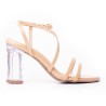 Priceshoes Sandalia Tacon Cristal 952TE-06AMARETTO