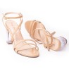 Priceshoes Sandalia Tacon Cristal 952TE-06AMARETTO