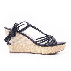 Price Shoes sandalia plataforma para Mujer 962CR114NEGRO
