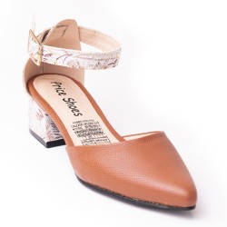 Price Shoes Tacon puntudo bajo para Mujer 9721054MIEL