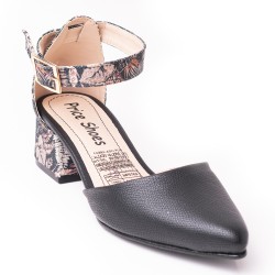 Price Shoes Tacon puntudo bajo para Mujer 9721054NEGRO