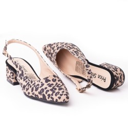 Price Shoes Tacon puntudo bajo para Mujer 9721133APRINT
