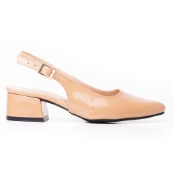 Price Shoes Tacon puntudo bajo para Mujer 9721133AMARETTO
