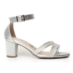 Price Shoes Tacones Moda para Mujer 972R5-74PLATA