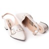 Price Shoes Tacon Bajo para Mujer 9721221BEIGE