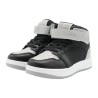 PriceShoes Tenis de moda para niño estilo bota 624AB54GRIS