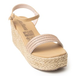 Price Shoes Plataforma en Yute para Mujer 382085AMARETTO