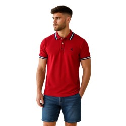 Sky Walk Camiseta Tipo Polo Para Hombre 7731140100D3ROJO