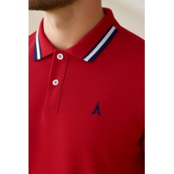 Sky Walk Camiseta Tipo Polo Para Hombre 7731140100D3ROJO