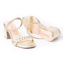 Price Shoes Tacones Moda Mujer 952L-18CHAMPANA