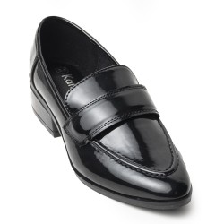 Mocasines Clásicos de Tacón Bajo en Charol 622EPT1009298NEGRO