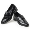 Mocasines Clásicos de Tacón Bajo en Charol 622EPT1009298NEGRO