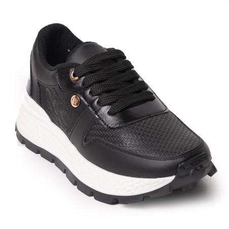 Price Shoes Tenis Moda para Mujer 282M-532NEGRO