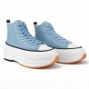 PriceShoes Tenis plataforma moda para mujer 622C62F1021INDIGO