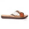Price Shoes Sandalia Plana para Mujer 6223T8264-44ORO
