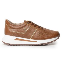 Sky Walk Tenis Moda para Mujer en Cuero 892310MIEL