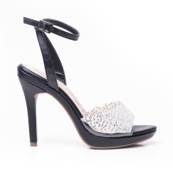 Priceshoes sandalia Tacon Dama elegante 882VS018NEGRO