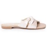 Price Shoes Sandalia Plana para Mujer 462JC017TALCO