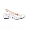 Price Shoes Tacon Bajo Para Mujeres 542684PLATA