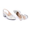Price Shoes Tacon Bajo Para Mujeres 542684PLATA