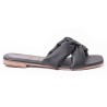 Price Shoes Sandalia Plana para Mujer 462JC010NEGRO