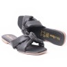 Price Shoes Sandalia Plana para Mujer 462JC010NEGRO