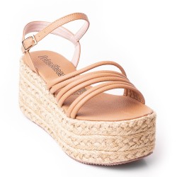 Priceshoes Plataformas en yute Para Mujer 382074AMARETTO