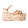 Priceshoes Plataformas en yute Para Mujer 382074AMARETTO