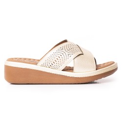 Price Shoes Sandalias Confort para Mujer 6925281CHAMPANA