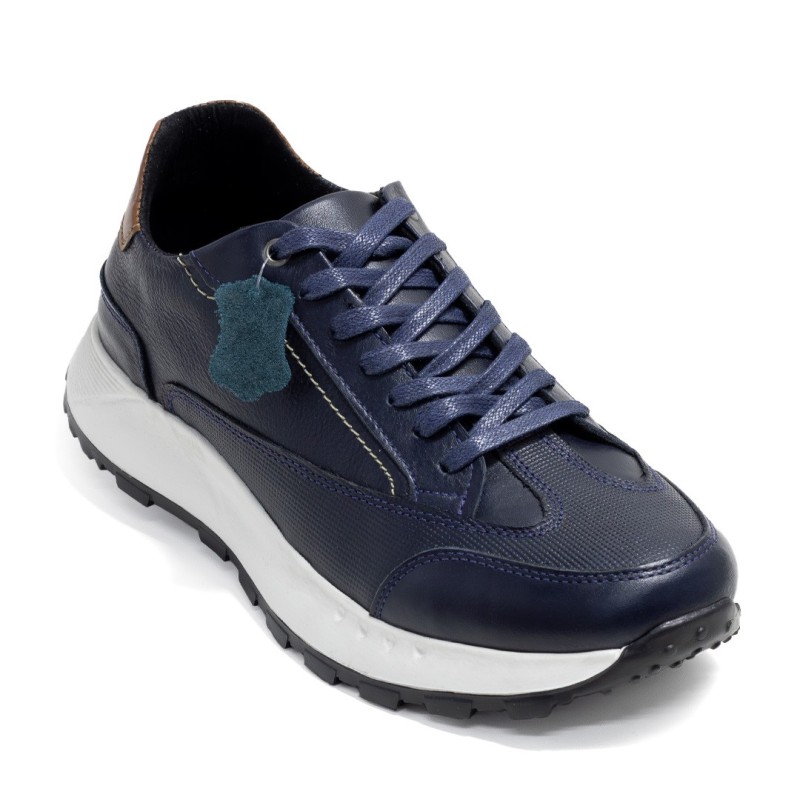 Sky Walk Tenis Urbanos en Cuero para Hombre 66311175-0AZUL