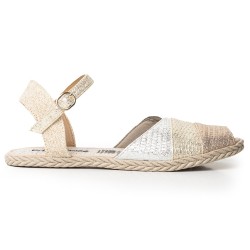 Price Shoes Sandalias en Yute para Mujer 692D14OROROSA