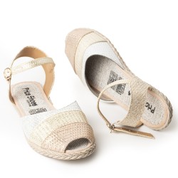 Price Shoes Sandalias en Yute para Mujer 692D14OROROSA