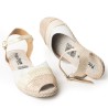 Price Shoes Sandalias en Yute para Mujer 692D14OROROSA