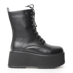 Bota negra con plataforma para mujer 622MJ1636-F1330NEGRO