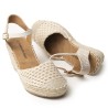 Price Shoes Tacón de Cuña para Mujer 622XD-838CREMA
