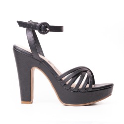 Price Shoes Sandalia Tacón para Mujer 182FL858NEGRO
