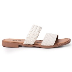 Price Shoes Sandalia Plana para Mujer 692502TALCO