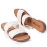 Price Shoes Sandalia Plana para Mujer 692502TALCO