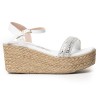 Price Shoes Plataforma en Yute para Mujer 382085BLANCO