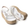Price Shoes Plataforma en Yute para Mujer 382085BLANCO